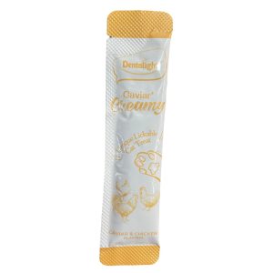 بستنی گربه، 10 گرمی، با طعم مرغ و خاویار، برند دنتالایت