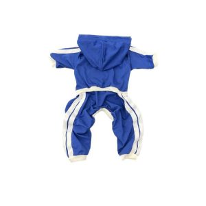 لباس سرهمی سگ ورزشی آبی