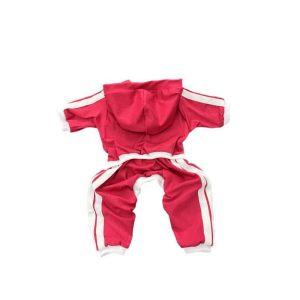 لباس ورزشی سگ سرهمی قرمز