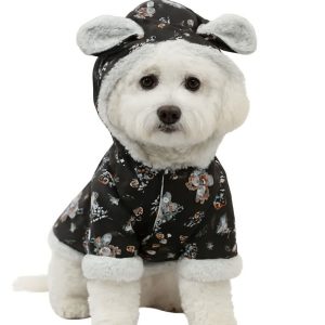 کاپشن سگ و گربه طرح BearBloom